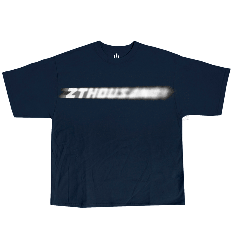 Smudge Tee // NAVY GREY